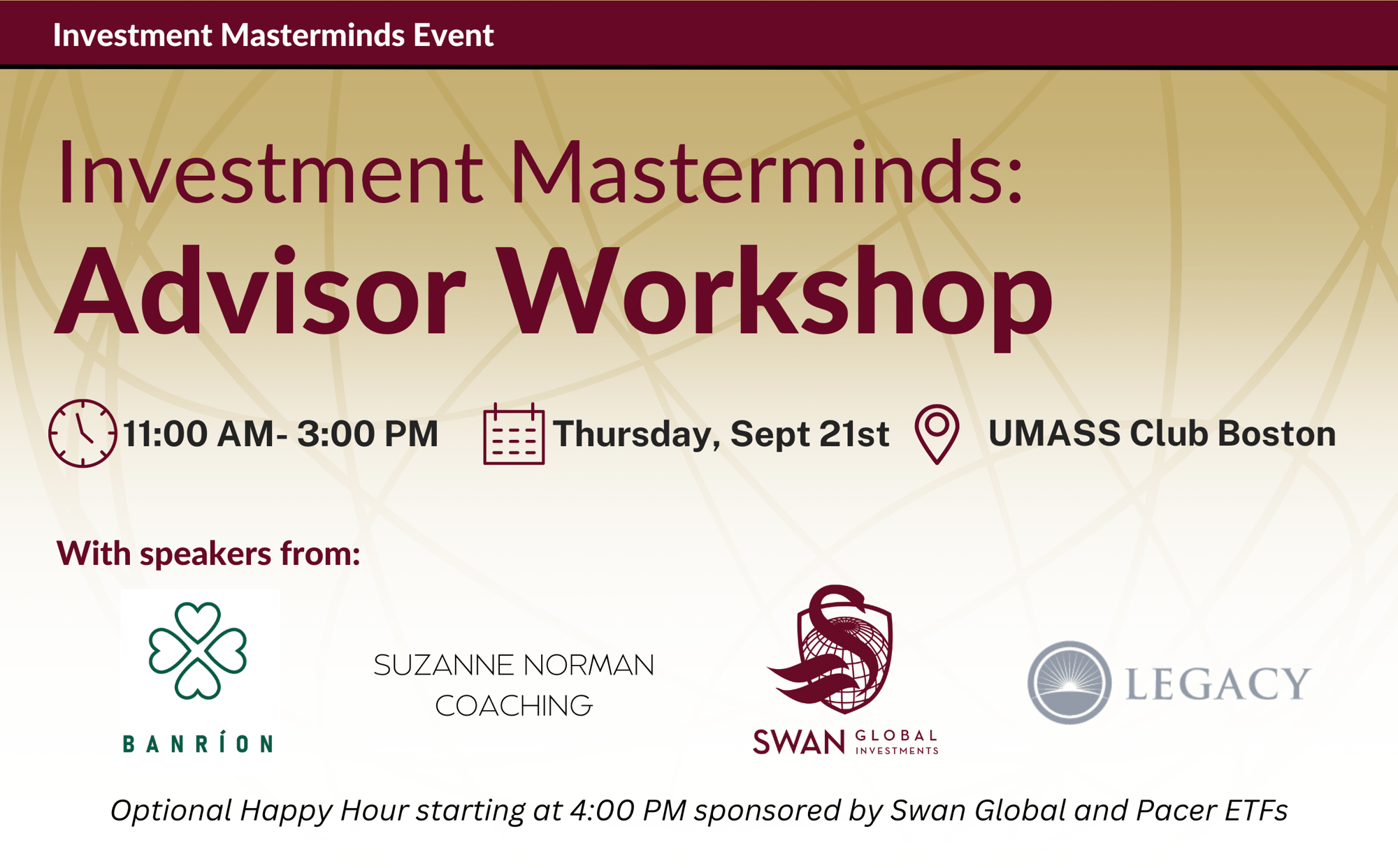 Investment Masterminds Symposium | Boston September 21, 2023